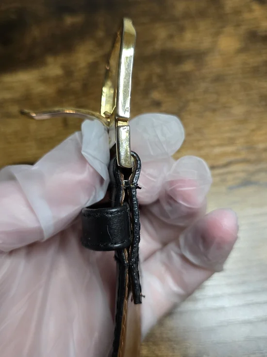 Dior Black Leather Men's Belt with Gold Buckle - Picture 13 of 16